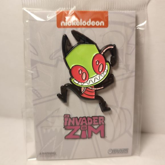 Invader Zim Dancing Enamel Pin Official Nickelodeon Cartoon Collectible Brooch - Picture 2 of 3